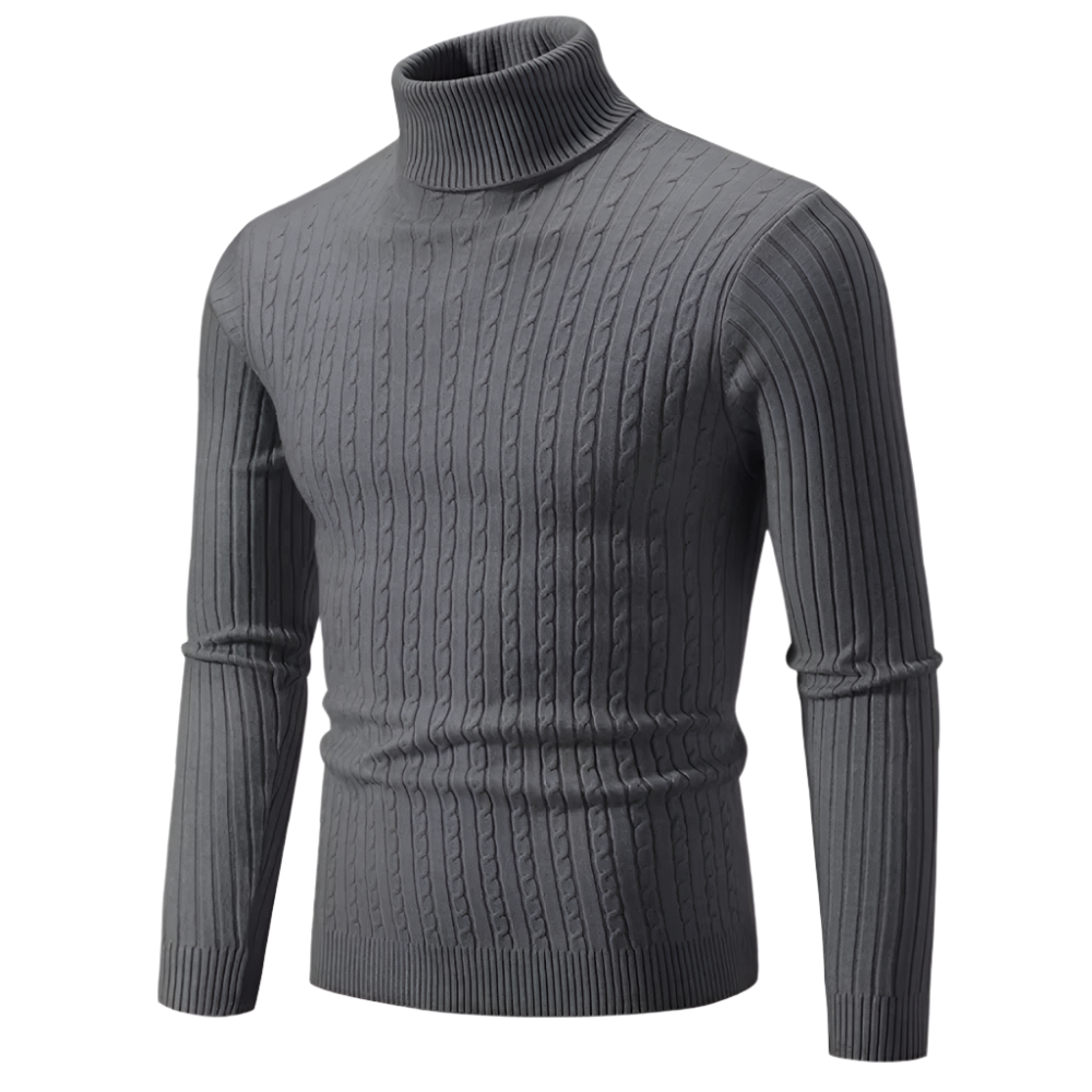 Paolo™ - Maglione a Collo Alto in Maglia